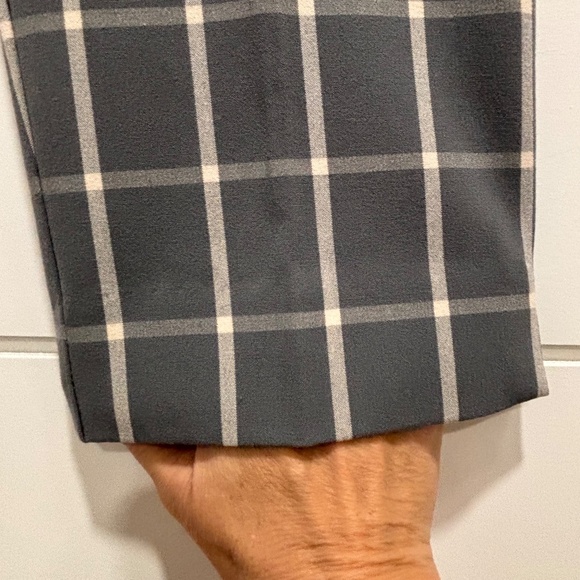 Cleo petites Everybody ankle pants grey and white size 10 petite - Picture 5 of 11